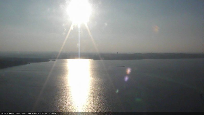 Lake Travis webcam, November 2, 2017 4:50 PM CT
