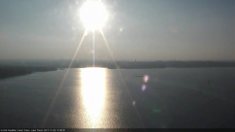 Lake Travis webcam, November 2, 2017 4:55 PM CT