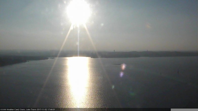 Lake Travis webcam, November 2, 2017 5:00 PM CT