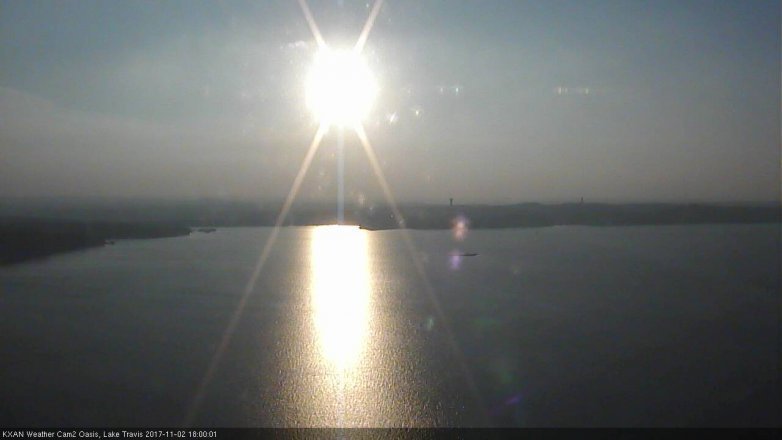Lake Travis webcam, November 2, 2017 5:10 PM CT