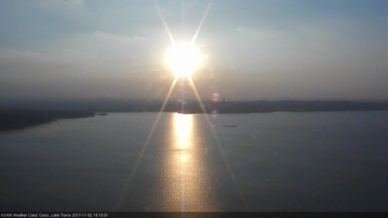 Lake Travis webcam, November 2, 2017 5:35 PM CT