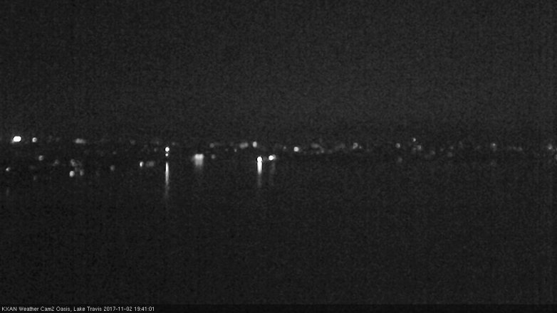 Lake Travis webcam, November 2, 2017 7:00 PM CT