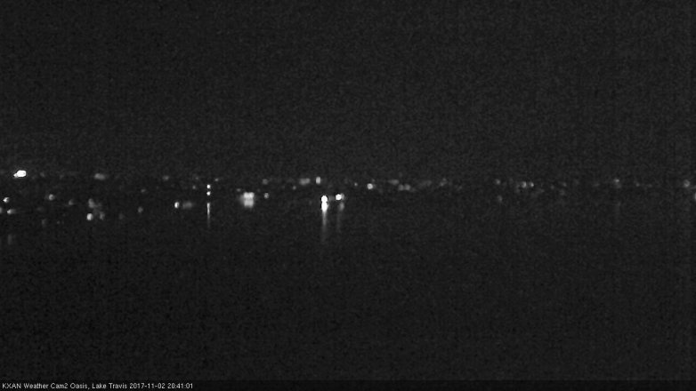 Lake Travis webcam, November 2, 2017 7:45 PM CT