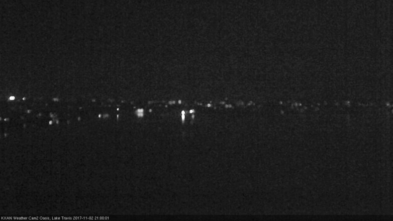 Lake Travis webcam, November 2, 2017 8:05 PM CT