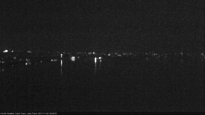 Lake Travis webcam, November 2, 2017 8:15 PM CT