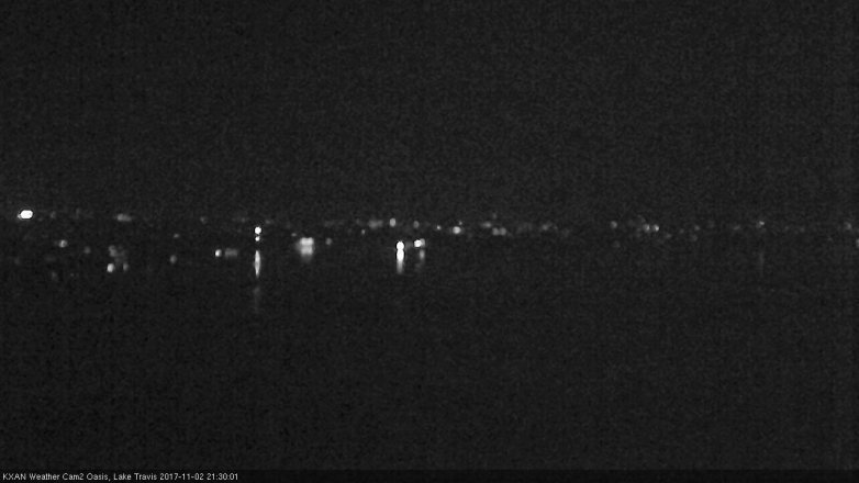 Lake Travis webcam, November 2, 2017 8:40 PM CT