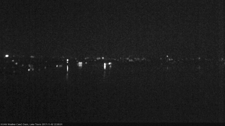 Lake Travis webcam, November 2, 2017 9:20 PM CT