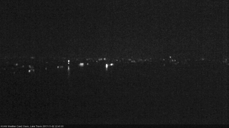 Lake Travis webcam, November 2, 2017 9:45 PM CT