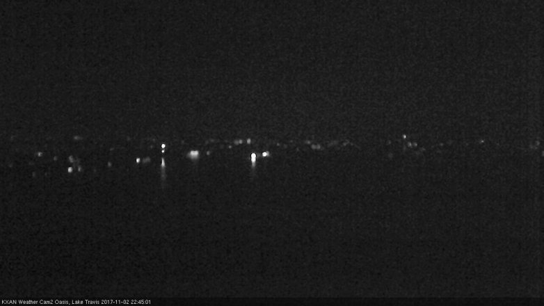 Lake Travis webcam, November 2, 2017 10:00 PM CT