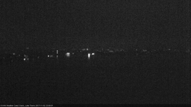 Lake Travis webcam, November 2, 2017 10:15 PM CT