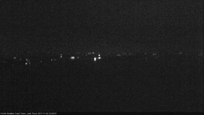 Lake Travis webcam, November 2, 2017 10:50 PM CT