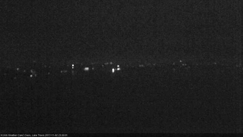 Lake Travis webcam, November 2, 2017 11:00 PM CT