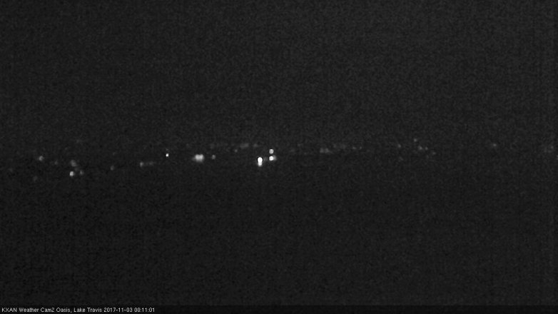 Lake Travis webcam, November 2, 2017 11:15 PM CT