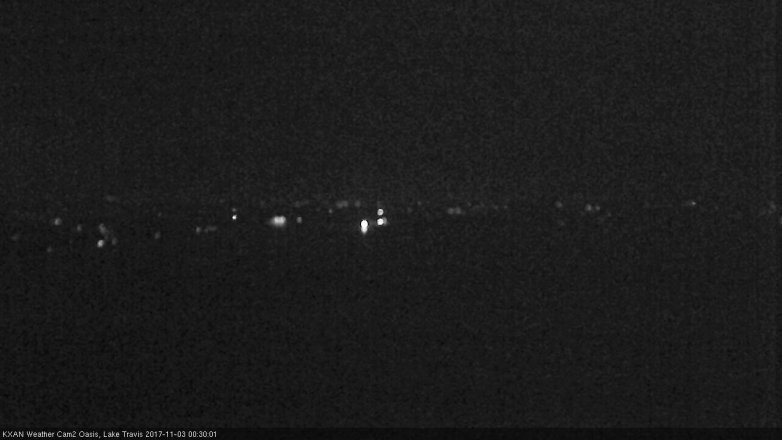 Lake Travis webcam, November 2, 2017 11:40 PM CT