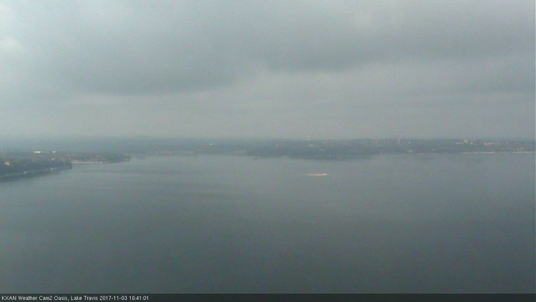 Lake Travis webcam, November 3, 2017 10:00 AM CT