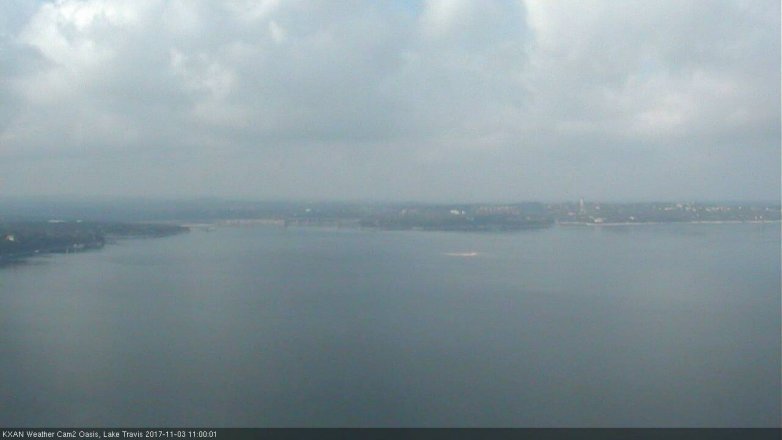 Lake Travis webcam, November 3, 2017 10:20 AM CT