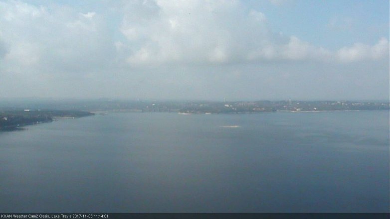 Lake Travis webcam, November 3, 2017 10:25 AM CT