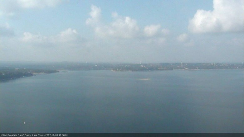 Lake Travis webcam, November 3, 2017 10:40 AM CT