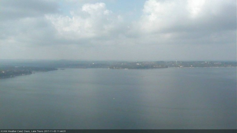 Lake Travis webcam, November 3, 2017 11:10 AM CT