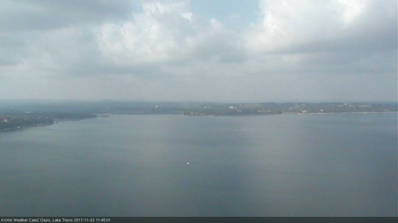 Lake Travis webcam, November 3, 2017 11:15 AM CT