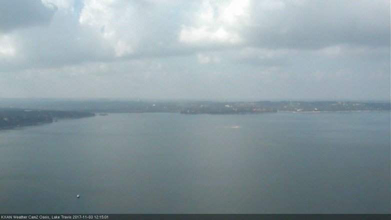 Lake Travis webcam, November 3, 2017 11:35 AM CT