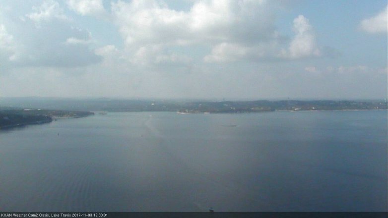 Lake Travis webcam, November 3, 2017 11:50 AM CT