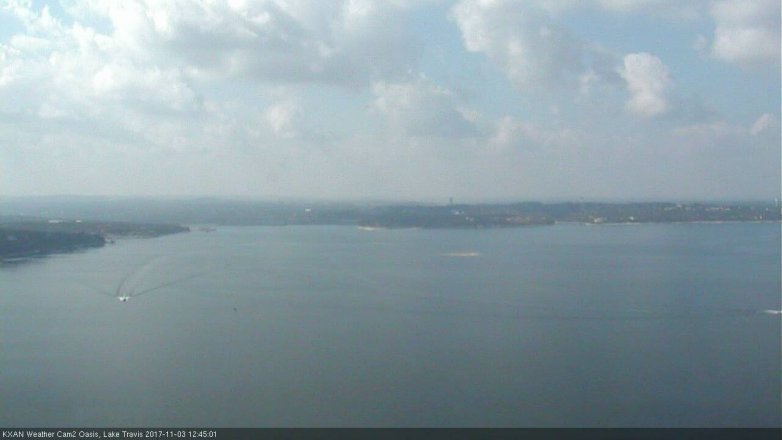 Lake Travis webcam, November 3, 2017 12:00 PM CT