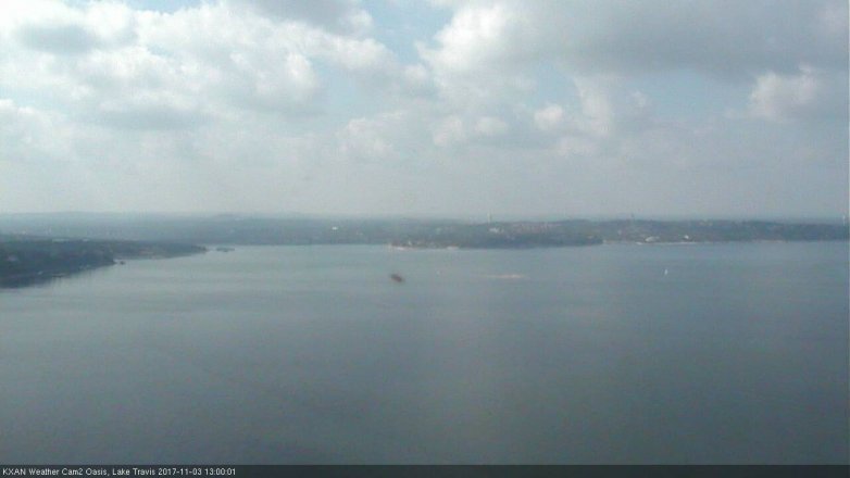 Lake Travis webcam, November 3, 2017 12:25 PM CT