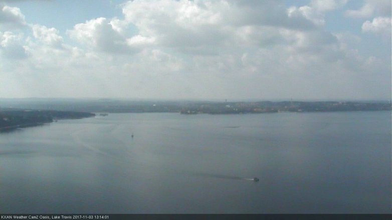 Lake Travis webcam, November 3, 2017 12:35 PM CT