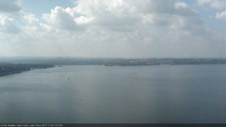 Lake Travis webcam, November 3, 2017 12:40 PM CT