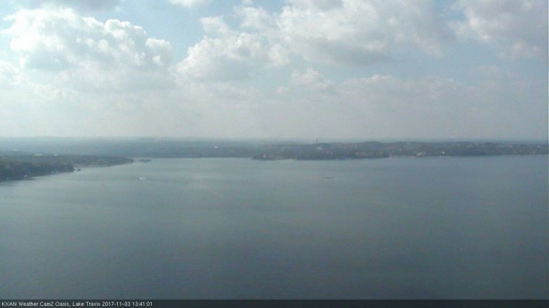 Lake Travis webcam, November 3, 2017 12:45 PM CT