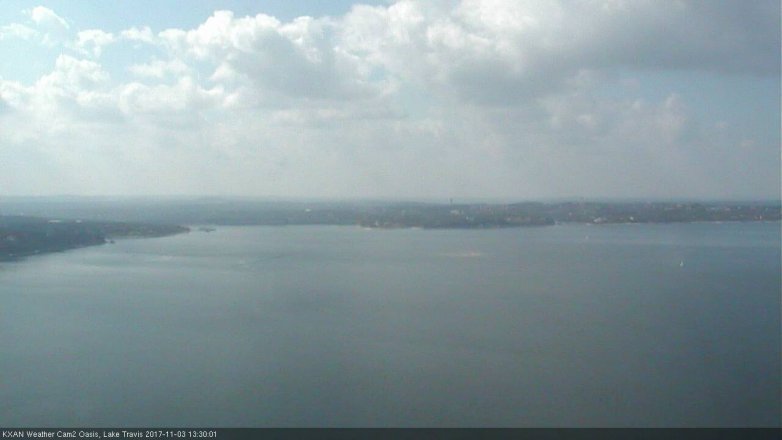 Lake Travis webcam, November 3, 2017 1:00 PM CT