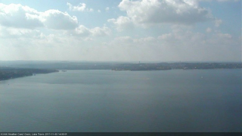 Lake Travis webcam, November 3, 2017 1:15 PM CT
