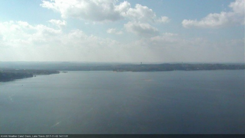 Lake Travis webcam, November 3, 2017 1:20 PM CT