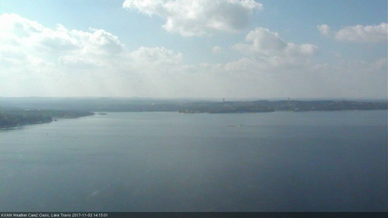 Lake Travis webcam, November 3, 2017 1:45 PM CT