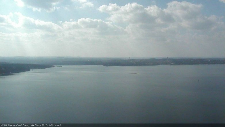 Lake Travis webcam, November 3, 2017 2:00 PM CT