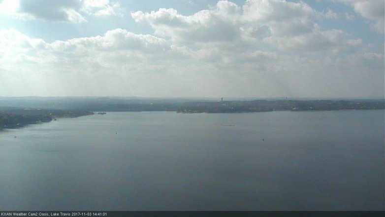 Lake Travis webcam, November 3, 2017 2:10 PM CT
