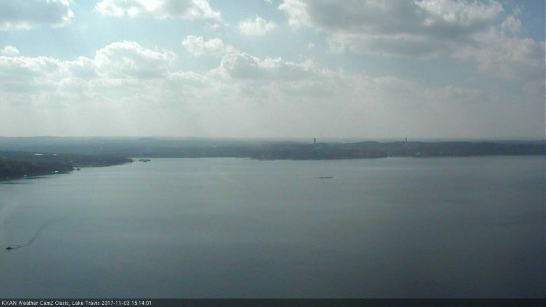 Lake Travis webcam, November 3, 2017 2:35 PM CT