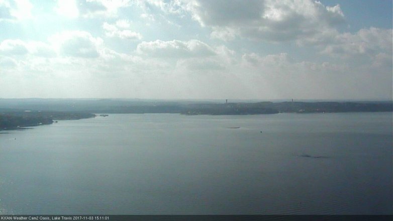 Lake Travis webcam, November 3, 2017 2:40 PM CT
