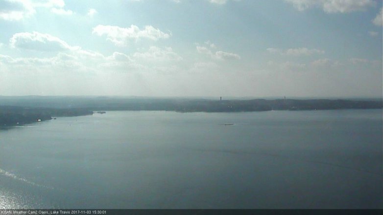 Lake Travis webcam, November 3, 2017 2:50 PM CT