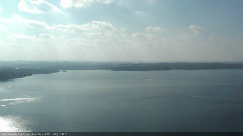 Lake Travis webcam, November 3, 2017 2:55 PM CT