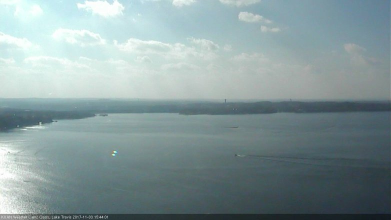 Lake Travis webcam, November 3, 2017 3:05 PM CT