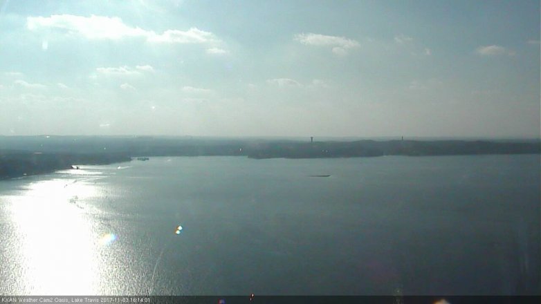Lake Travis webcam, November 3, 2017 3:20 PM CT
