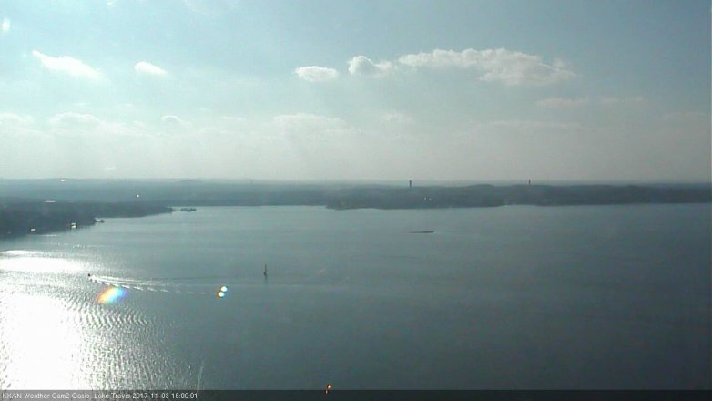 Lake Travis webcam, November 3, 2017 3:25 PM CT