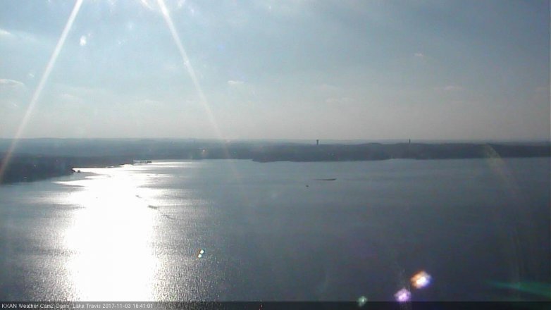 Lake Travis webcam, November 3, 2017 3:45 PM CT