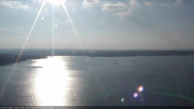 Lake Travis webcam, November 3, 2017 4:05 PM CT