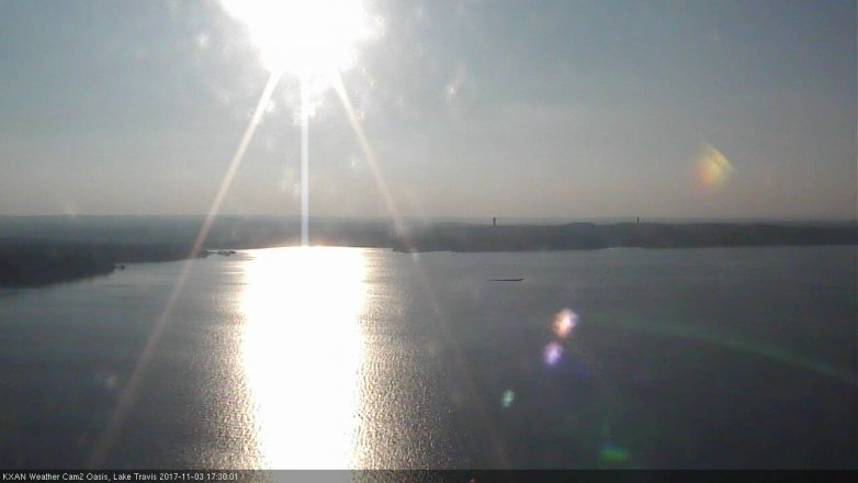 Lake Travis webcam, November 3, 2017 4:50 PM CT