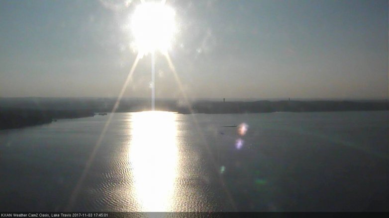 Lake Travis webcam, November 3, 2017 4:55 PM CT