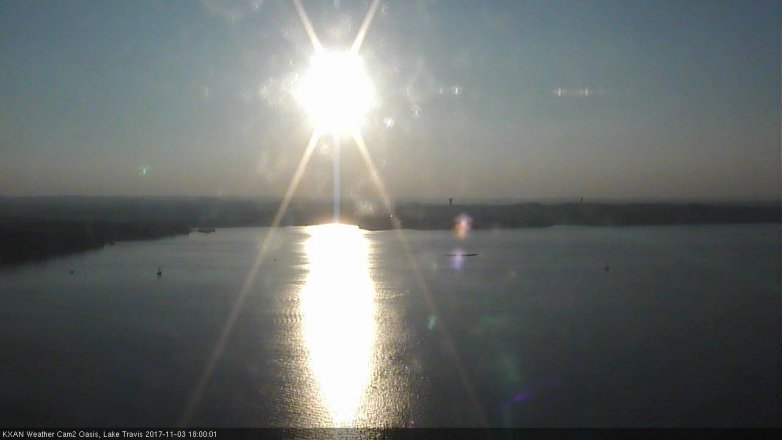 Lake Travis webcam, November 3, 2017 5:10 PM CT