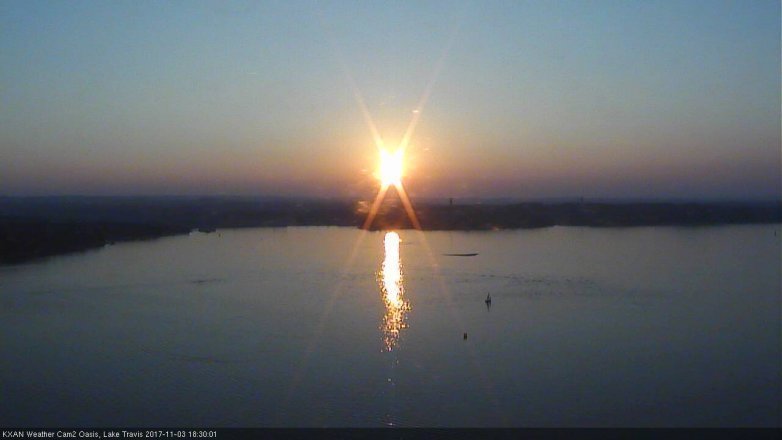 Lake Travis webcam, November 3, 2017 5:40 PM CT